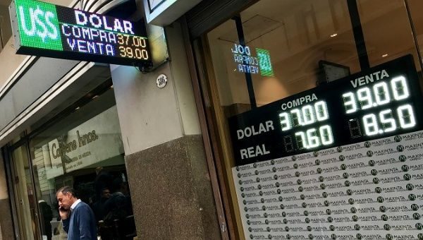 Click to enlarge Argentine peso crash
