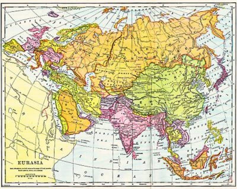 Eurasia map