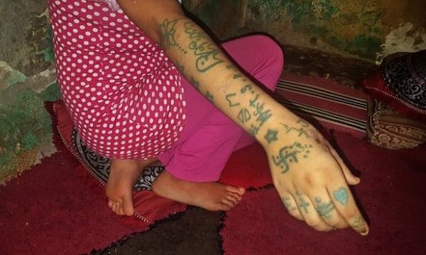 tattooed arm