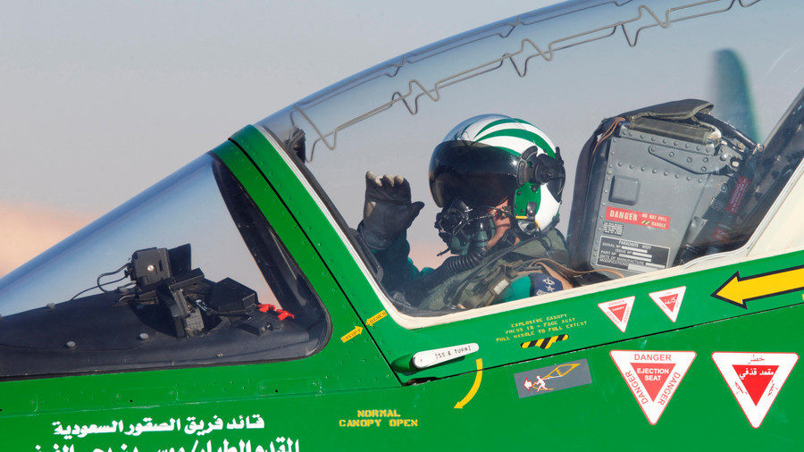 Click to enlarge A Saudi air force pilot