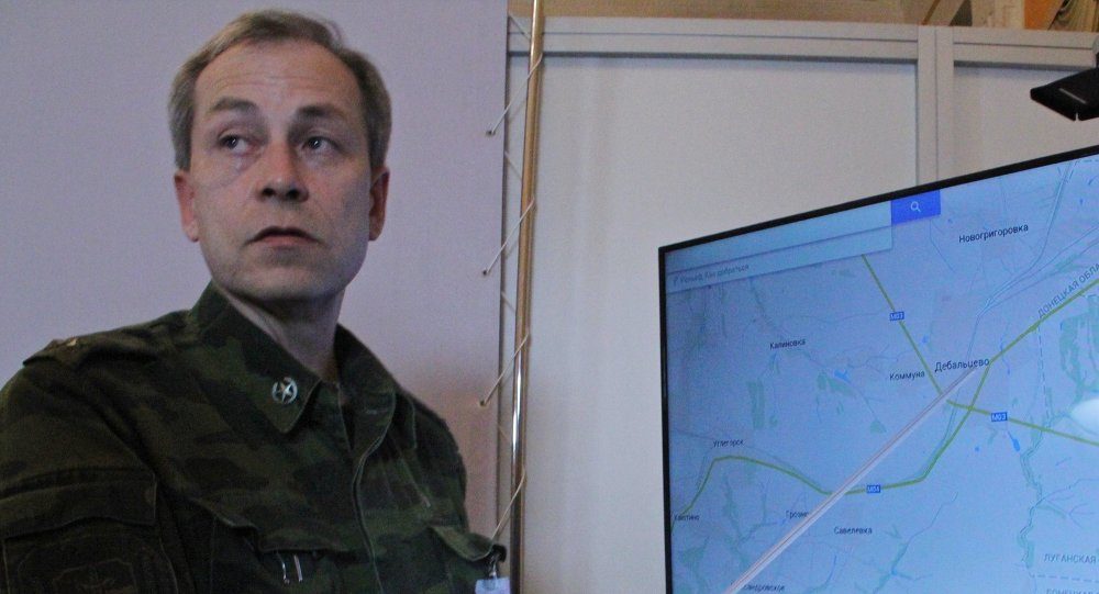 Deputy Defense Minister and defense spokesman of Donetsk People's Republic Eduard Basurin