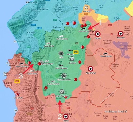 Tri vjerojatna smjera koordiniranih napada na Idlib
