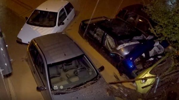 flooded cars