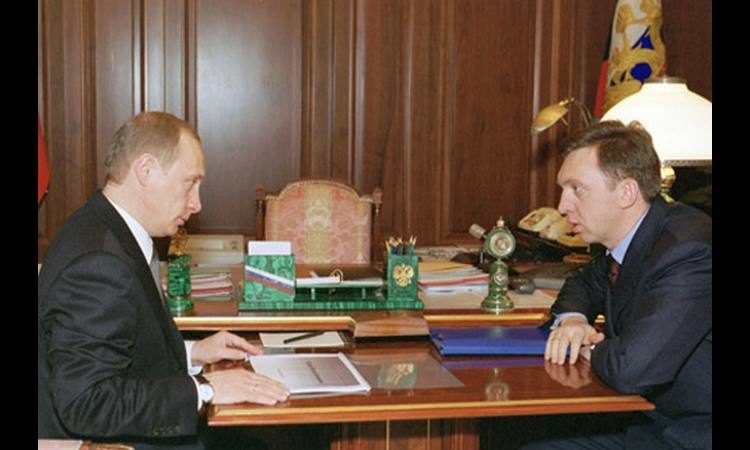 Putin  with Oleg Deripaska