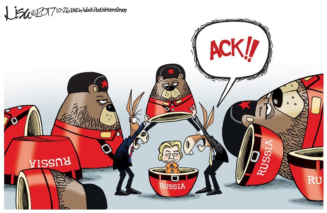 Click to enlarge Clinton in Russian doll