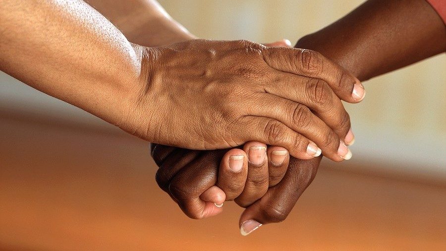 hand holding