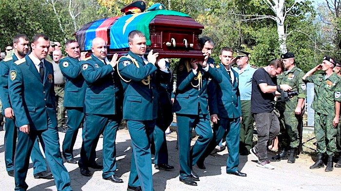 Zakharchenko's funeral