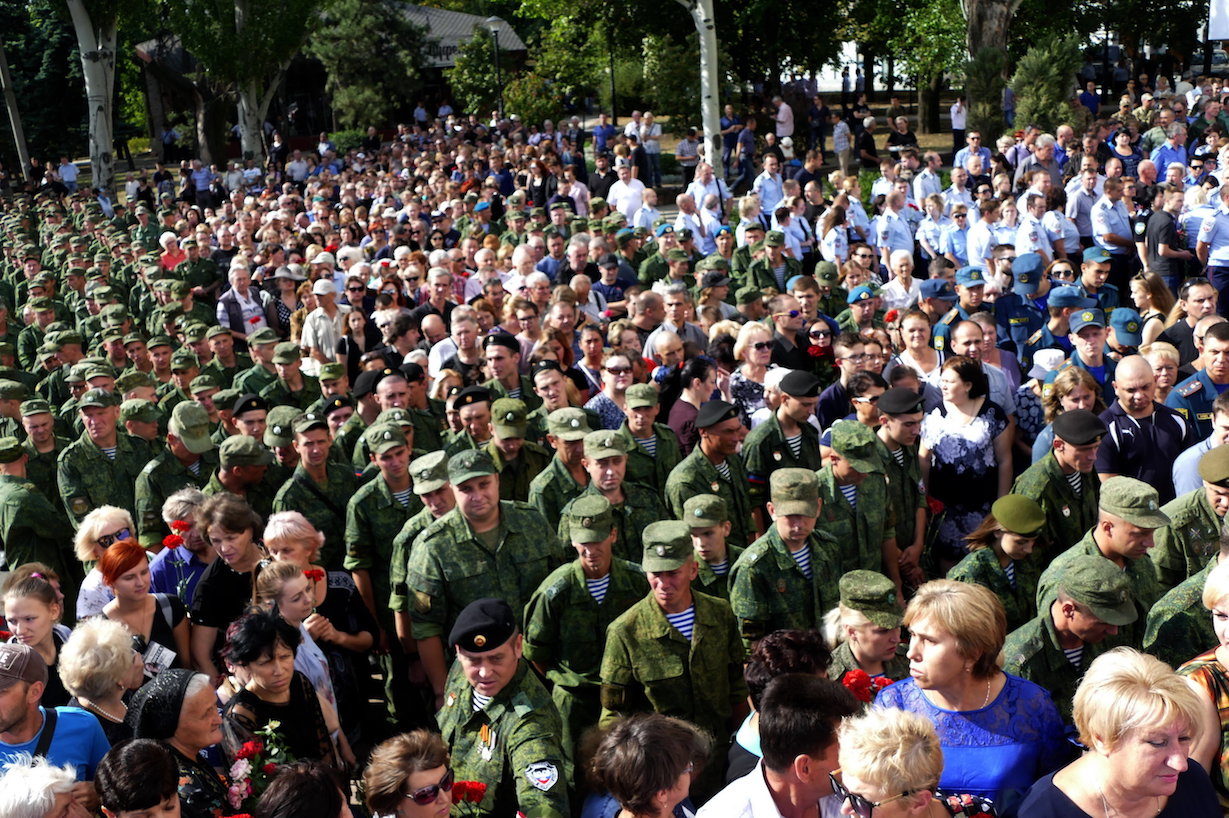 Click to enlarge Alexander Zakharchenko memorial service 2018
