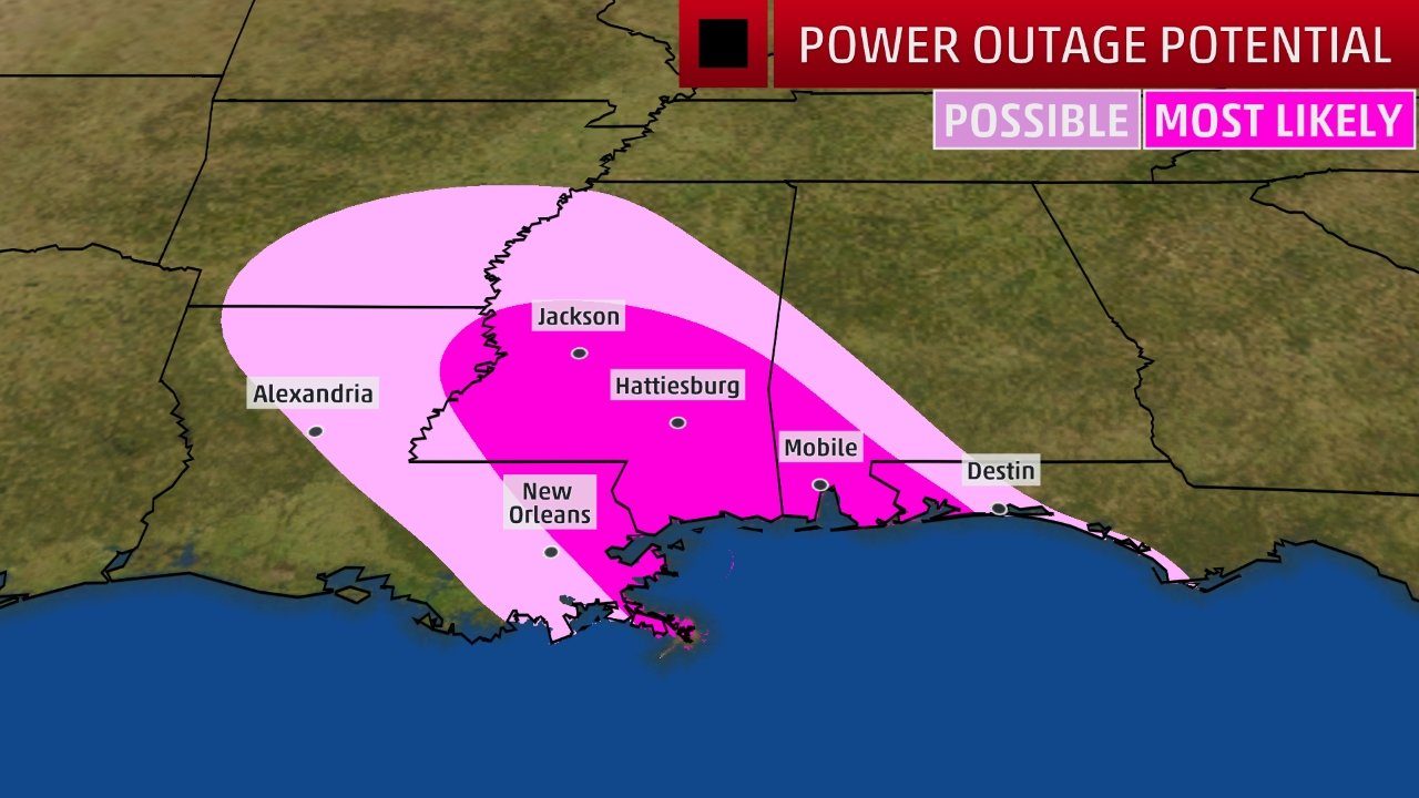 forecast power outage gordan