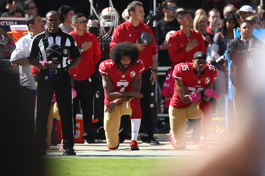 Click to enlarge taking the knee, colin kaepernick