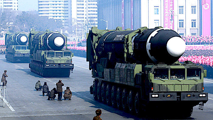 Click to enlarge N.K. missiles parade