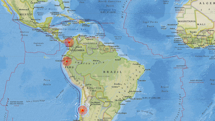 south america quakes
