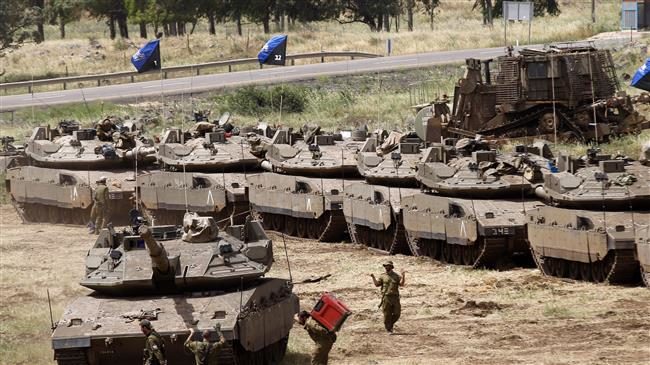 military drill in the Israeli-annexed Golan Heights