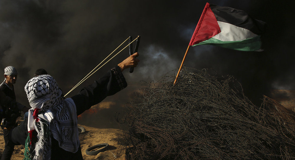 palestinian stone thrower