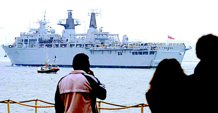 Royal Navy's HMS Albion.
