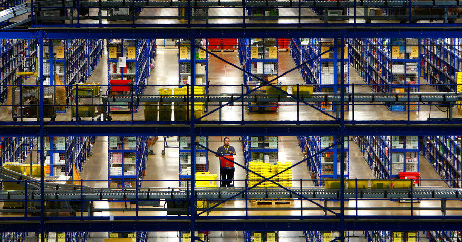 Click to enlarge Amazon warehouse