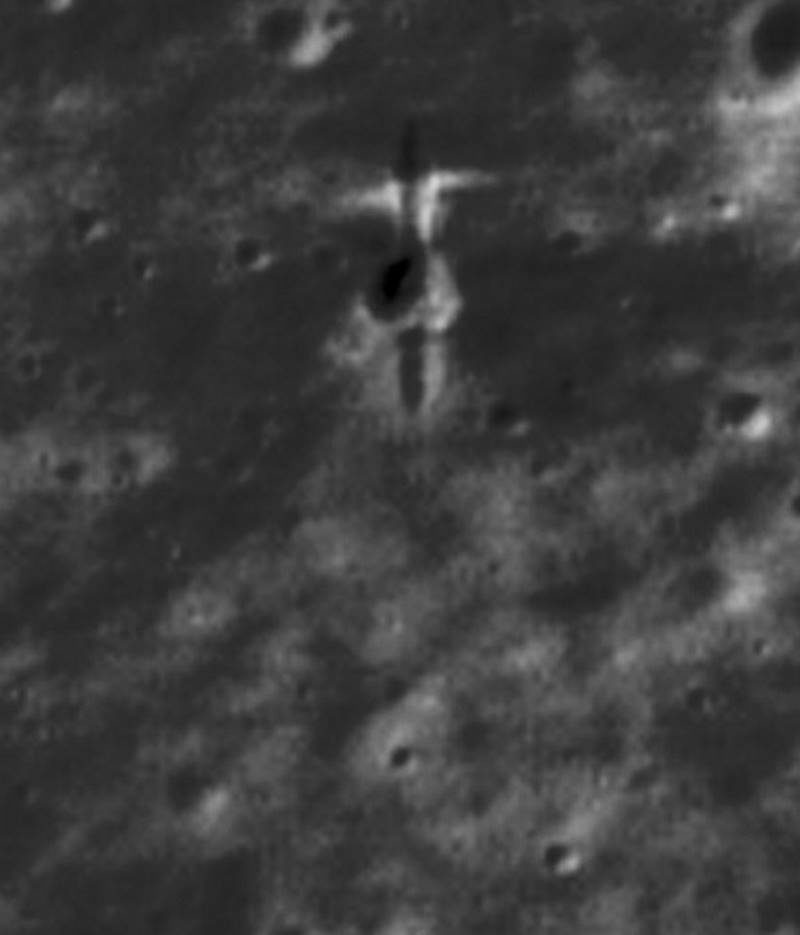 SMART-1 crash site moon