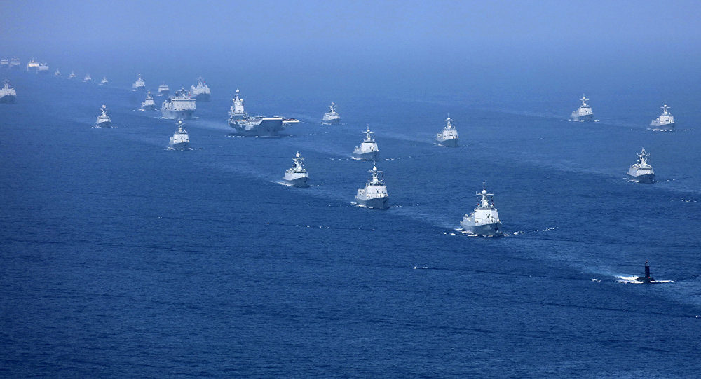 Click to enlarge naval fleet south china sea