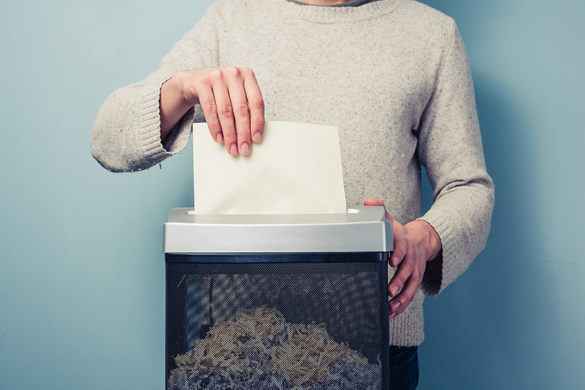 Click to enlarge document shredding