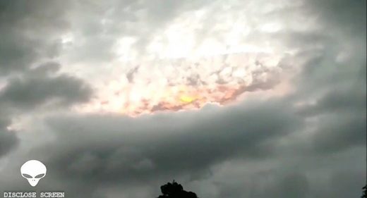 Fiery cloud sky in Bengaluru, India
