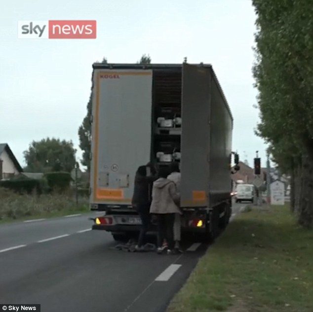 migrant truck