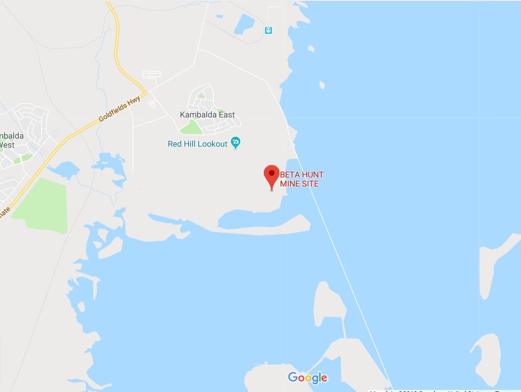 Click to enlarge beta hunt mine site