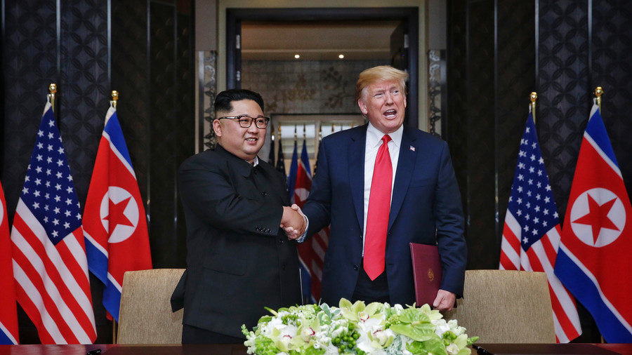 Click to enlarge Trump and Kim Jong-un second meeting request