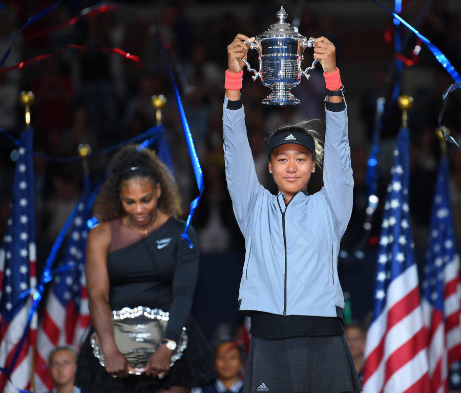 Click to enlarge Serena Williams and Naomi Osaka