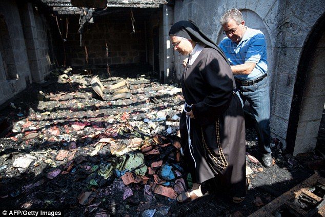 Gaillilee christian church arson