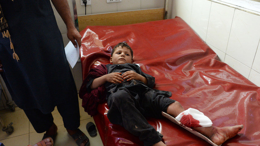 A boy is hospitalized following multiple explosions in Jalalabad