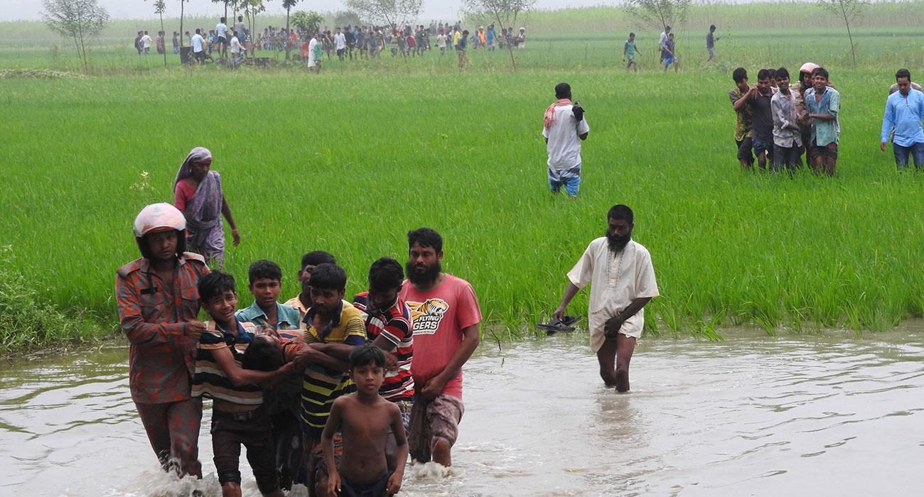 Four farmers working in a jute field died after lightning strike in Magura on September 11, 2018