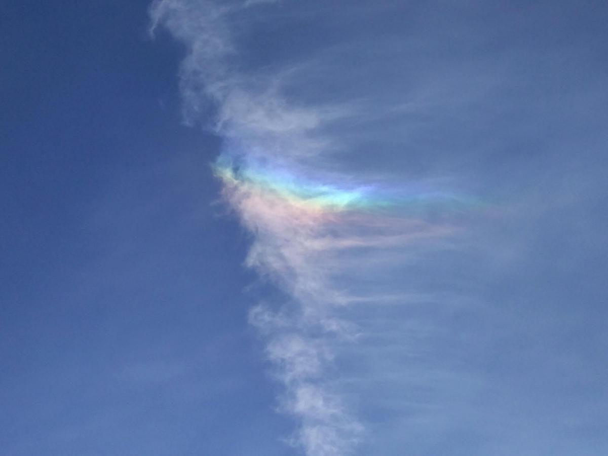 Fire firebow over Weymouth, England