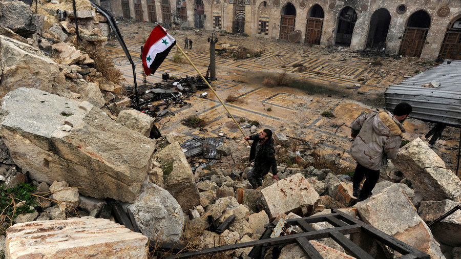 The government-controlled area of Aleppo