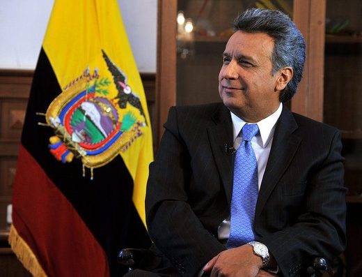 Click to enlarge Ecuador newly elected President Lenin Moreno