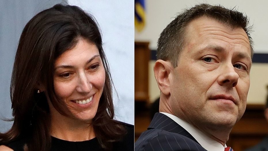 Click to enlarge Lisa Page, Peter Strzok