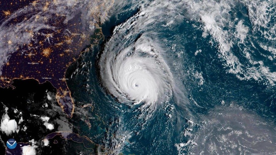 satellite image hurricane florence