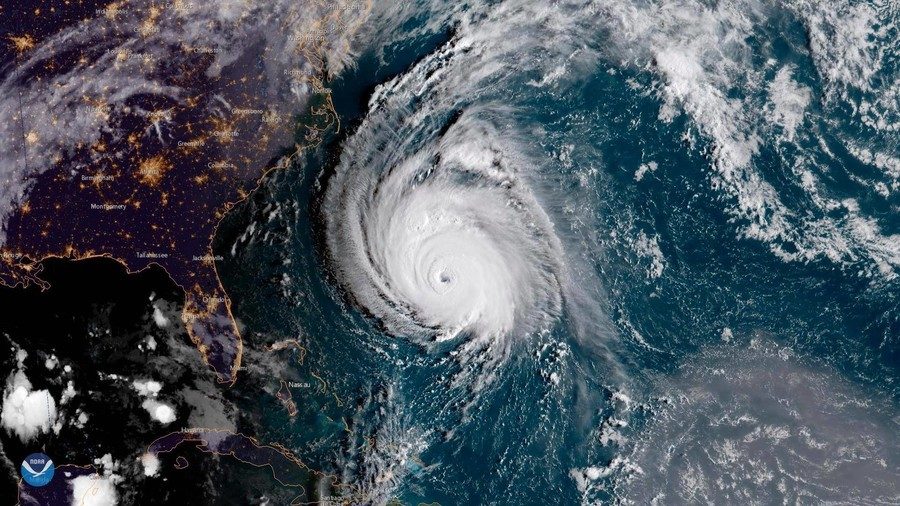 satellite image hurricane florence