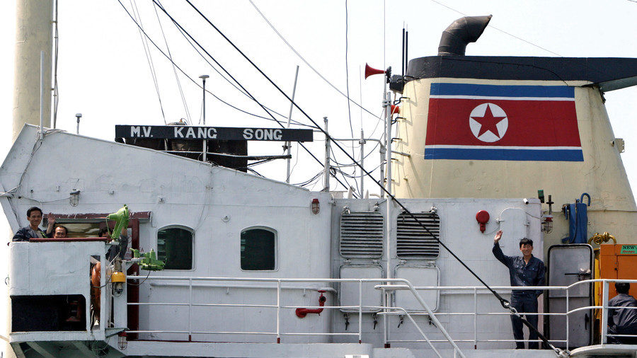 Click to enlarge North Korean cargo ship Kangsong