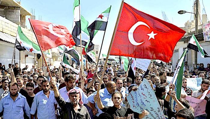 Terror groups demonstrations Idlib