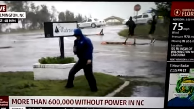 weather channel fake news hurricane florence