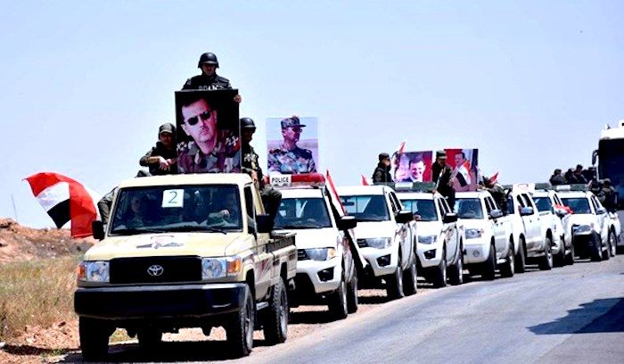 Syrian Army convoy