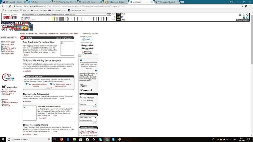 Click to enlarge Daily mail web archive 9-11 9/11