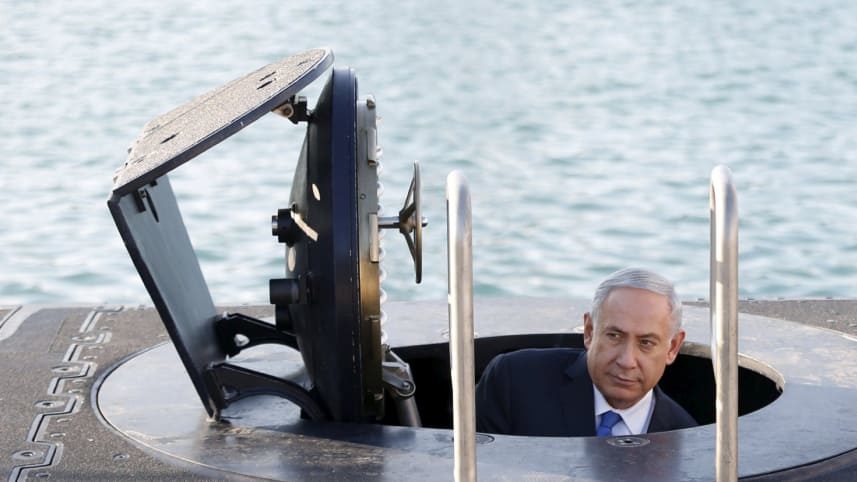 Click to enlarge Netanyahu submarine