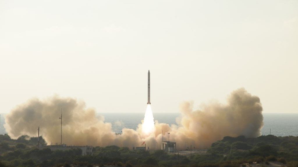 Click to enlarge Israel satellite rocket