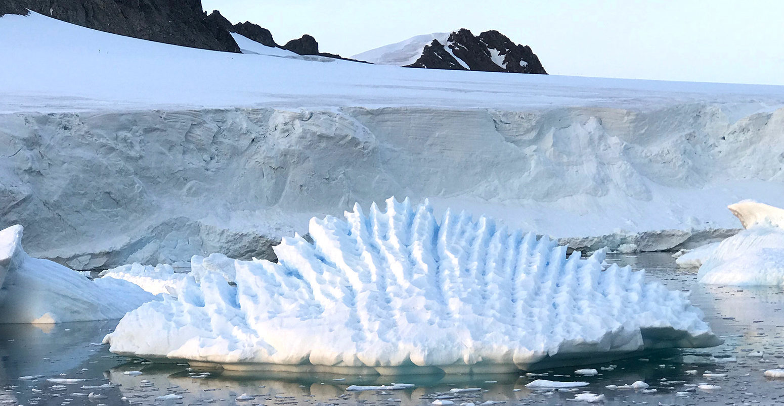 Click to enlarge Unusual iceberg