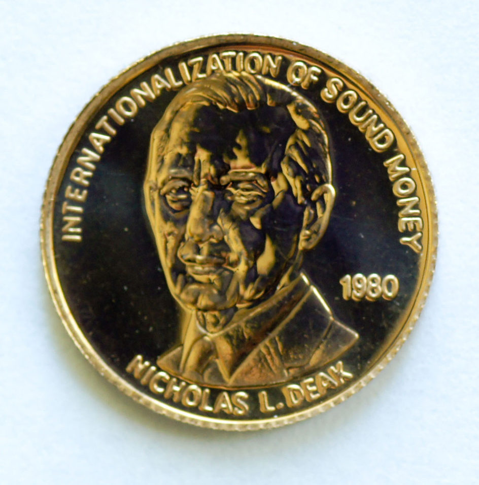 Click to enlarge Nicholas Deak gold coin