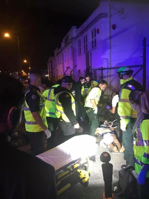 Click to enlarge car ram NW london mosque