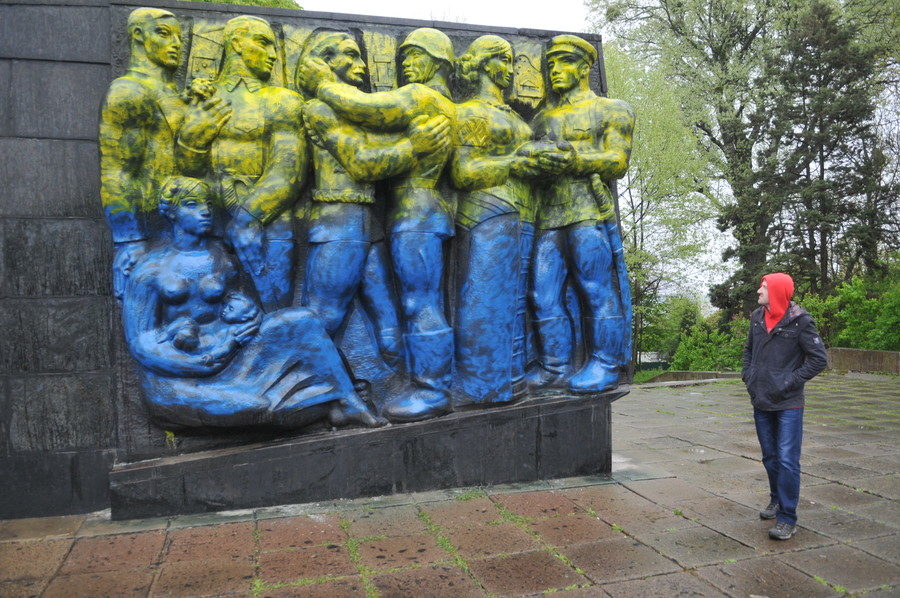 Soviet war memorial in Lvov