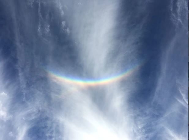 Click to enlarge Sun dog over OH