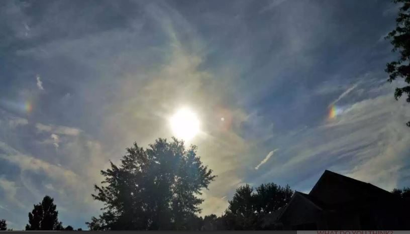 Click to enlarge Sun dog over OH